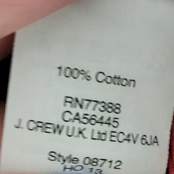 J. Crew red and blue plaid button down shirt size 0 XS - Picture 6 of 6